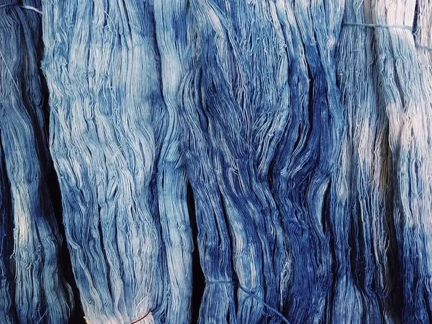 播州織の先染め